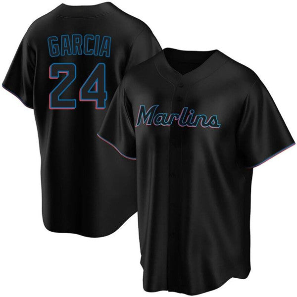 Avisaíl García Miami Marlins black jersey