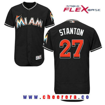 Giancarlo Stanton Miami Marlins black jersey