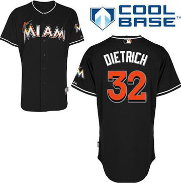 Derek Dietrich Miami Marlins black jersey