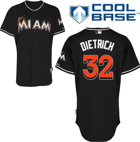 Derek Dietrich Miami Marlins black jersey