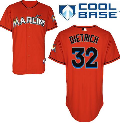 Derek Dietrich Miami Marlins orange jersey