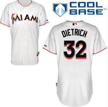 Derek Dietrich Miami Marlins white Home jersey