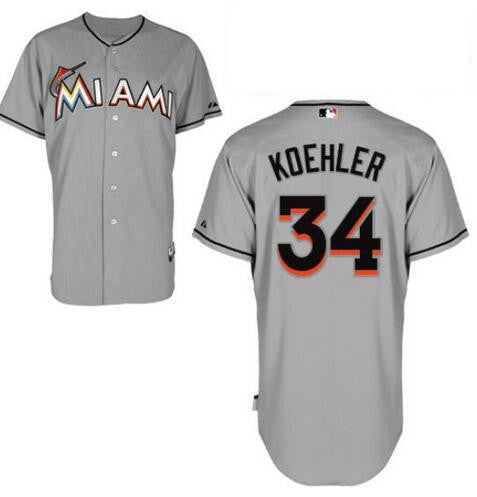 Tom Koehler Miami Marlins gray Road jersey