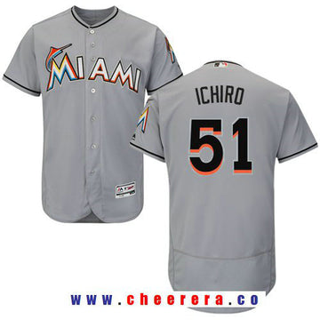 Ichiro Suzuki Miami Marlins gray Road jersey