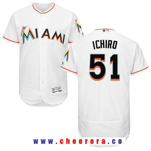 Ichiro Suzuki Miami Marlins white Home jersey