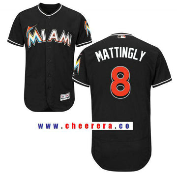 Don Mattingly Miami Marlins black Alternate jersey