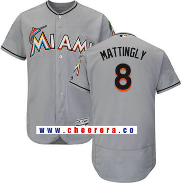 Don Mattingly Miami Marlins gray Road jersey