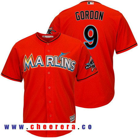 Dee Gordon Miami Marlins orange All-Star jersey