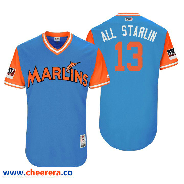 Miami Marlins blue Authentic jersey