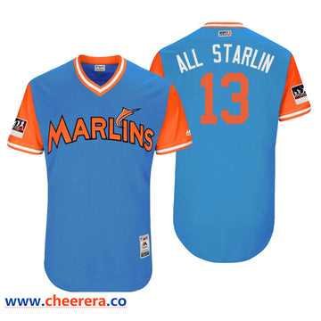 Miami Marlins blue Authentic jersey