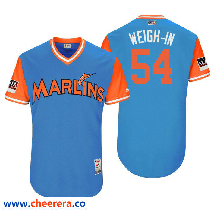 Miami Marlins blue Authentic jersey
