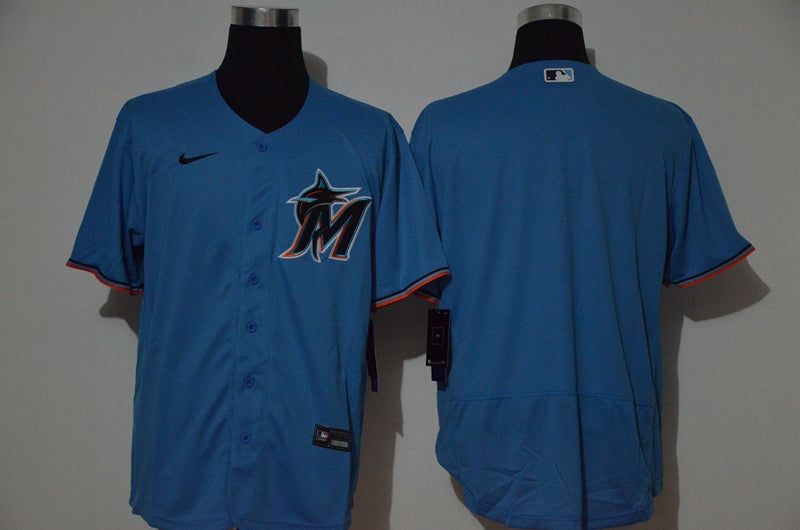 Custom Miami Marlins blue jersey