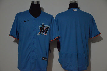Custom Miami Marlins blue jersey