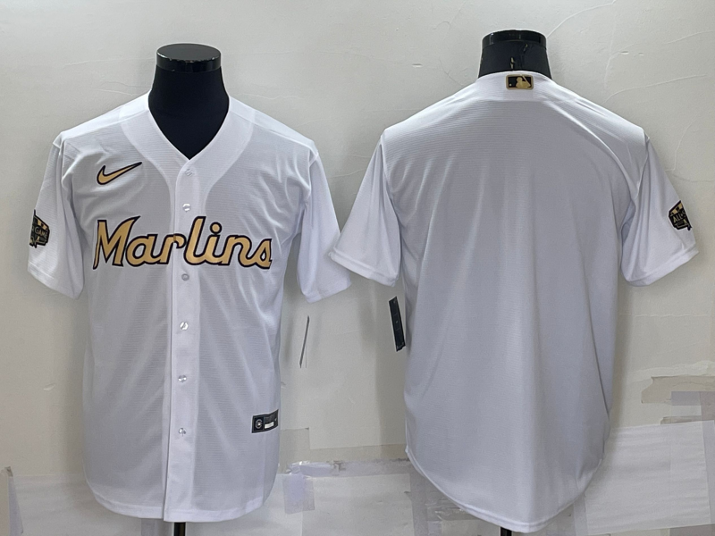 Custom Miami Marlins white jersey