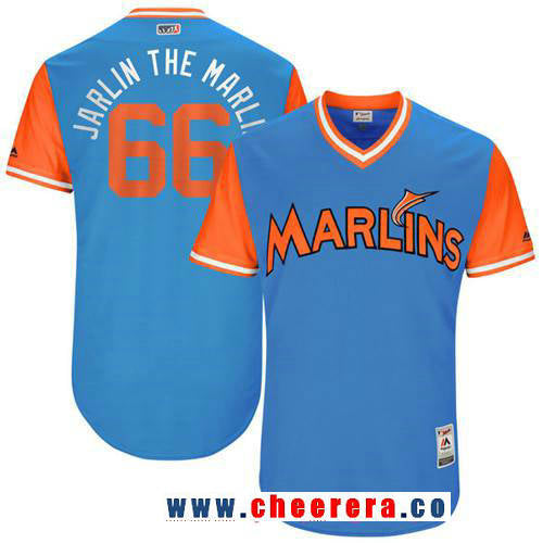 Jarlin Garcia Miami Marlins blue jersey