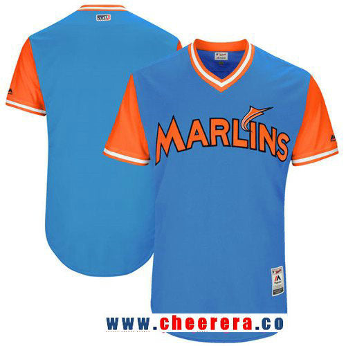 Majestic Miami Marlins royal jersey