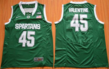 Denzel Valentine Michigan State Spartans green jersey
