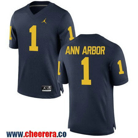 Ann Arbor Michigan Wolverines navy jersey