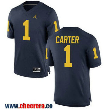 Anthony Carter Michigan Wolverines navy jersey