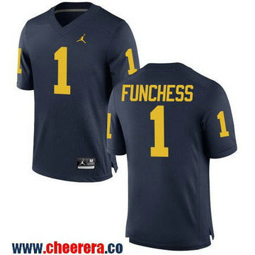 Devin Funchess Michigan Wolverines navy jersey