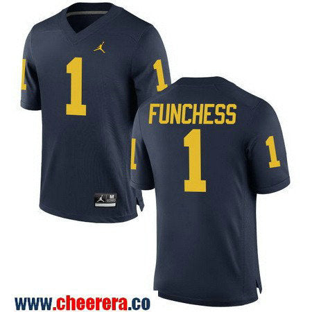 Devin Funchess Michigan Wolverines navy jersey