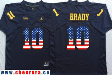 Tom Brady Michigan Wolverines navy Fashion jersey