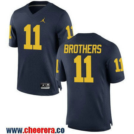 Wistert Brothers Michigan Wolverines navy jersey