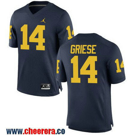 Brian Griese Michigan Wolverines navy jersey