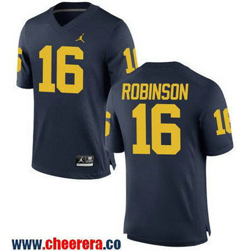 Denard Robinson Michigan Wolverines navy jersey