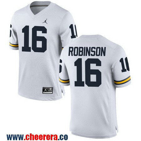 Denard Robinson Michigan Wolverines white jersey
