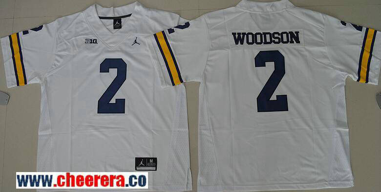 Charles Woodson Michigan Wolverines white jersey