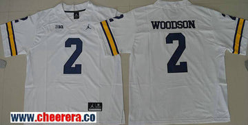 Charles Woodson Michigan Wolverines white jersey