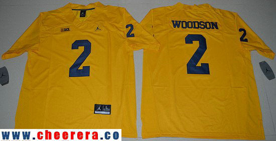 Charles Woodson Michigan Wolverines yellow jersey