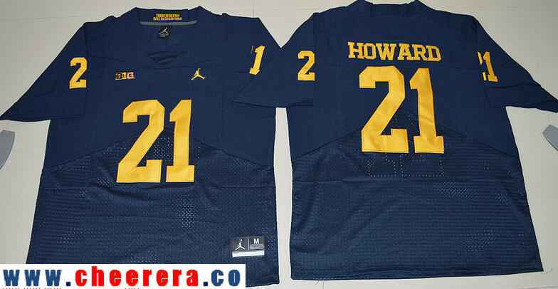 Desmond Howard Michigan Wolverines navy Elite jersey