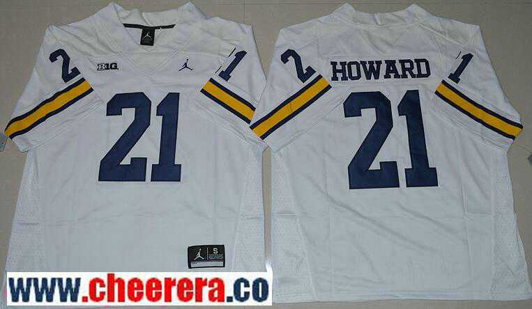 Desmond Howard Michigan Wolverines white jersey