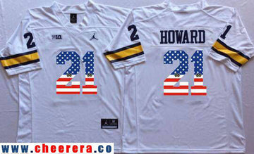 Desmond Howard Michigan Wolverines white Fashion jersey