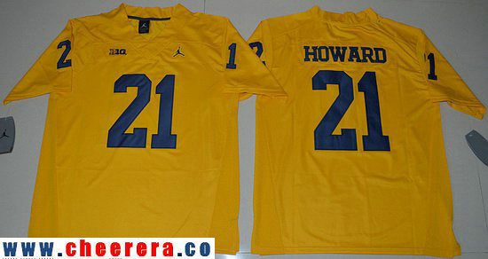Desmond Howard Michigan Wolverines yellow jersey