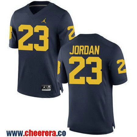 Michael Jordan Michigan Wolverines navy jersey