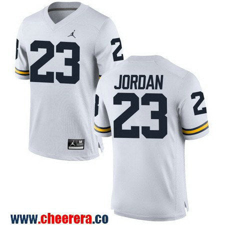 Michael Jordan Michigan Wolverines white jersey