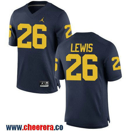 Jourdan Lewis Michigan Wolverines navy jersey