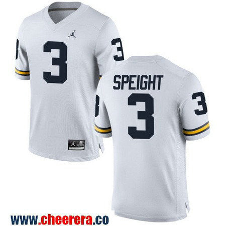 Wilton Speight Michigan Wolverines white jersey