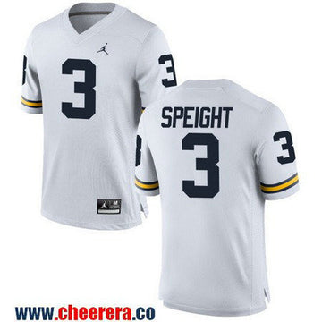 Wilton Speight Michigan Wolverines white jersey