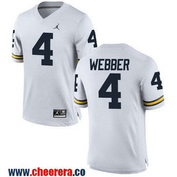 Chirs Webber Michigan Wolverines white jersey
