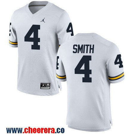 De'Veon Smith Michigan Wolverines white jersey