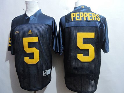 Jabrill Peppers Michigan Wolverines navy jersey