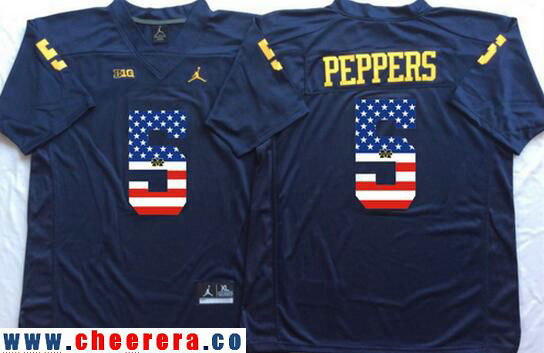 Jabrill Peppers Michigan Wolverines navy Fashion jersey