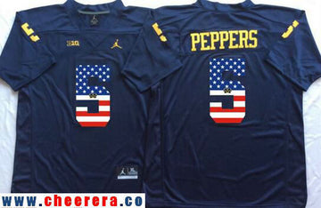 Jabrill Peppers Michigan Wolverines navy Fashion jersey