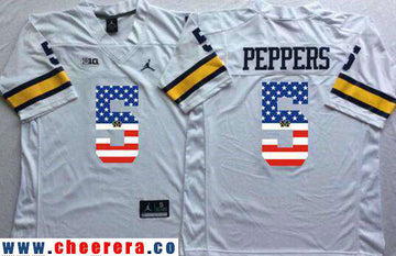 Jabrill Peppers Michigan Wolverines white Fashion jersey