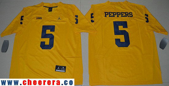 Jabrill Peppers Michigan Wolverines yellow jersey