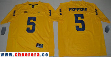 Jabrill Peppers Michigan Wolverines yellow jersey